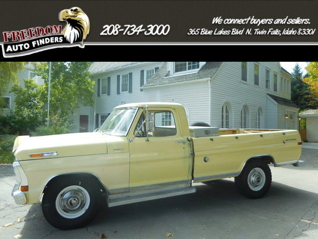 1972 Yellow Ford F-250 Pickup Truck