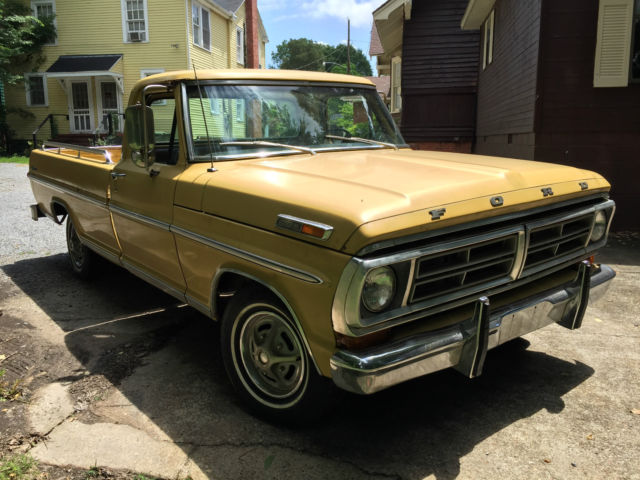 1972 Yellow Ford F-100