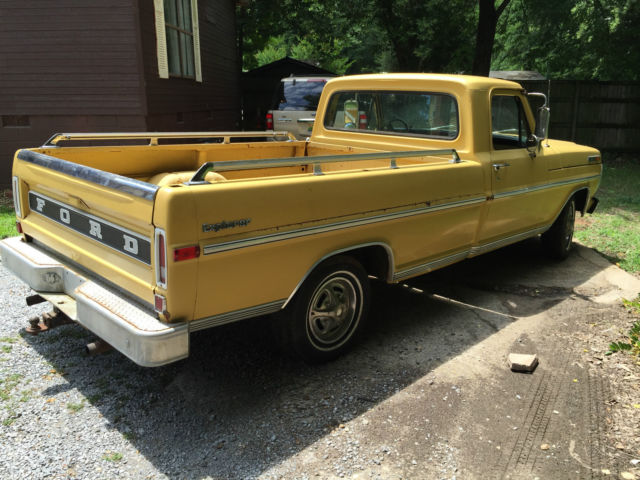 1972 Yellow Ford F-100