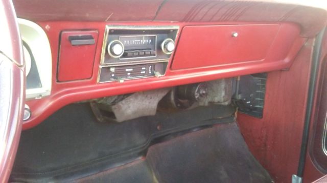 1972 Red Ford F-100 Crew Cab Pickup