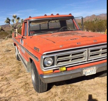 1972 Red Ford F-250 Crew Cab Pickup