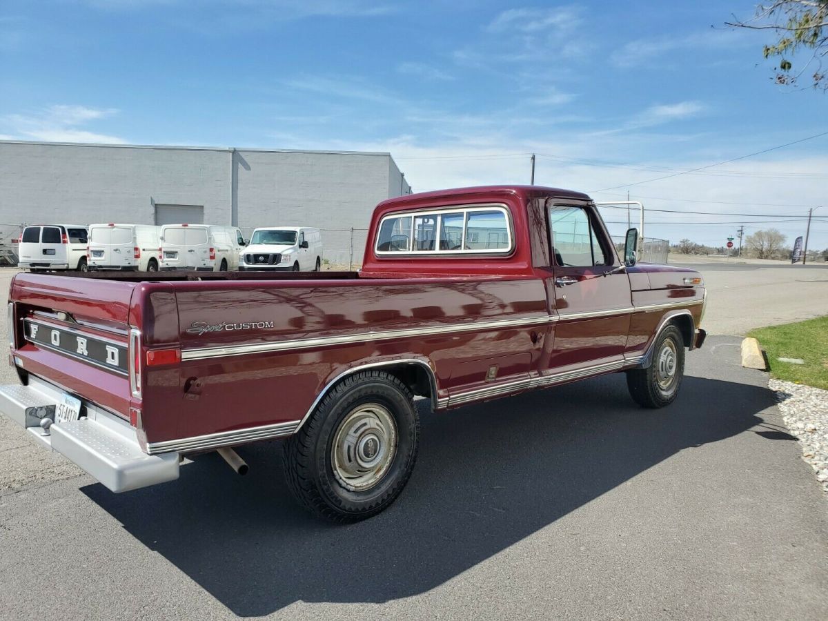 1972 Red Ford F-250 Standard Cab Pickup