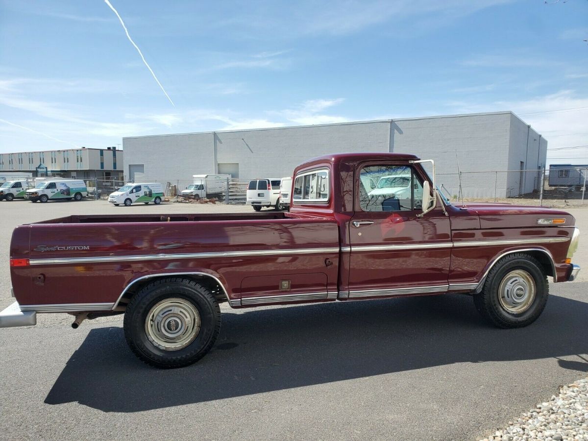 1972 Red Ford F-250 Standard Cab Pickup