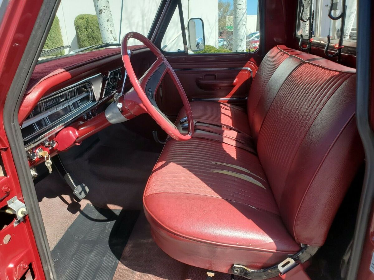 1972 Red Ford F-250 Standard Cab Pickup
