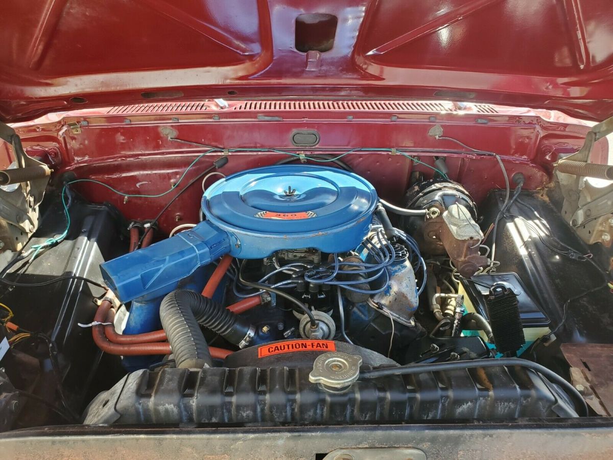 1972 Red Ford F-250 Standard Cab Pickup