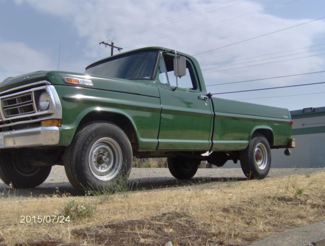 1972 Green Ford F-250 Standard Cab Pickup
