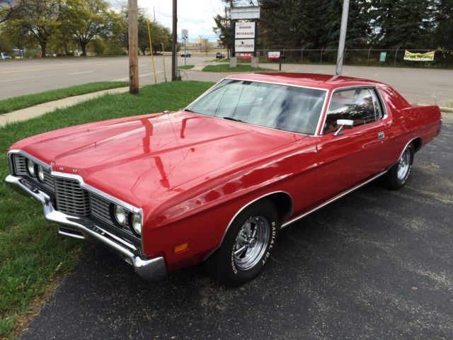 1972 Red Ford Galaxie Coupe