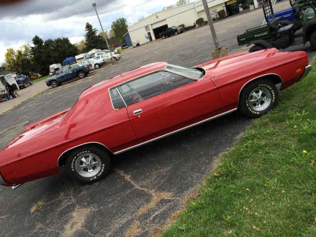 1972 Red Ford Galaxie Coupe