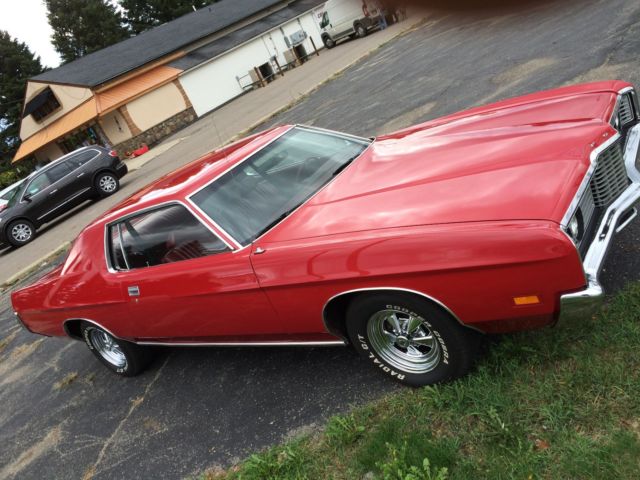1972 Red Ford Galaxie Coupe