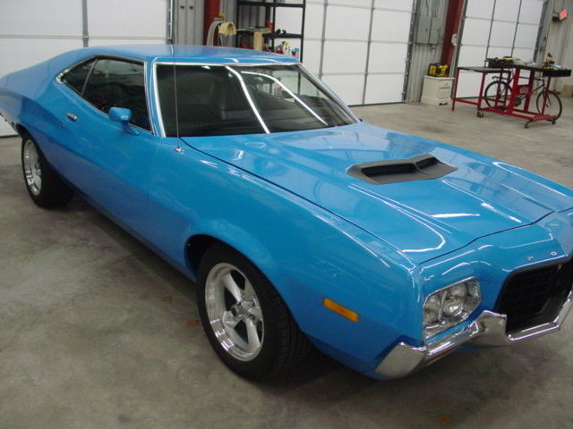 1972 Blue Ford Torino Coupe