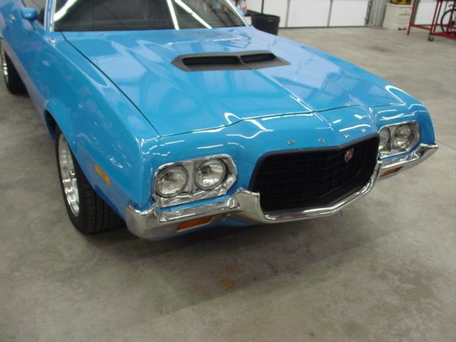 1972 Blue Ford Torino Coupe
