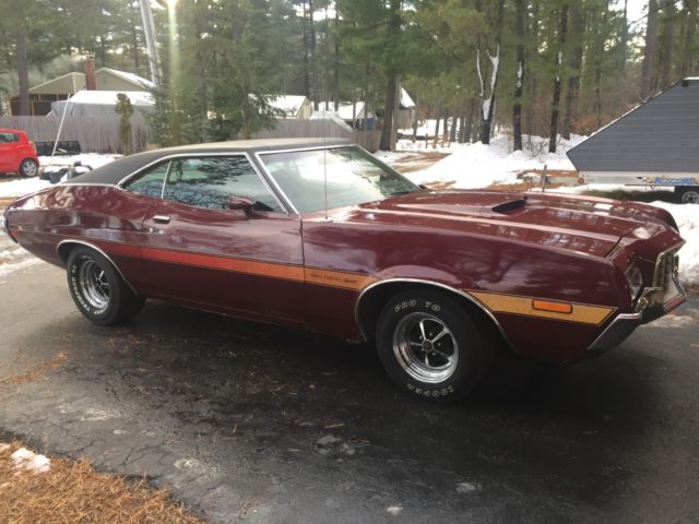 1972 Burgundy Ford Torino Fastback