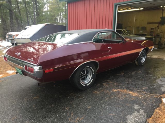 1972 Burgundy Ford Torino Fastback