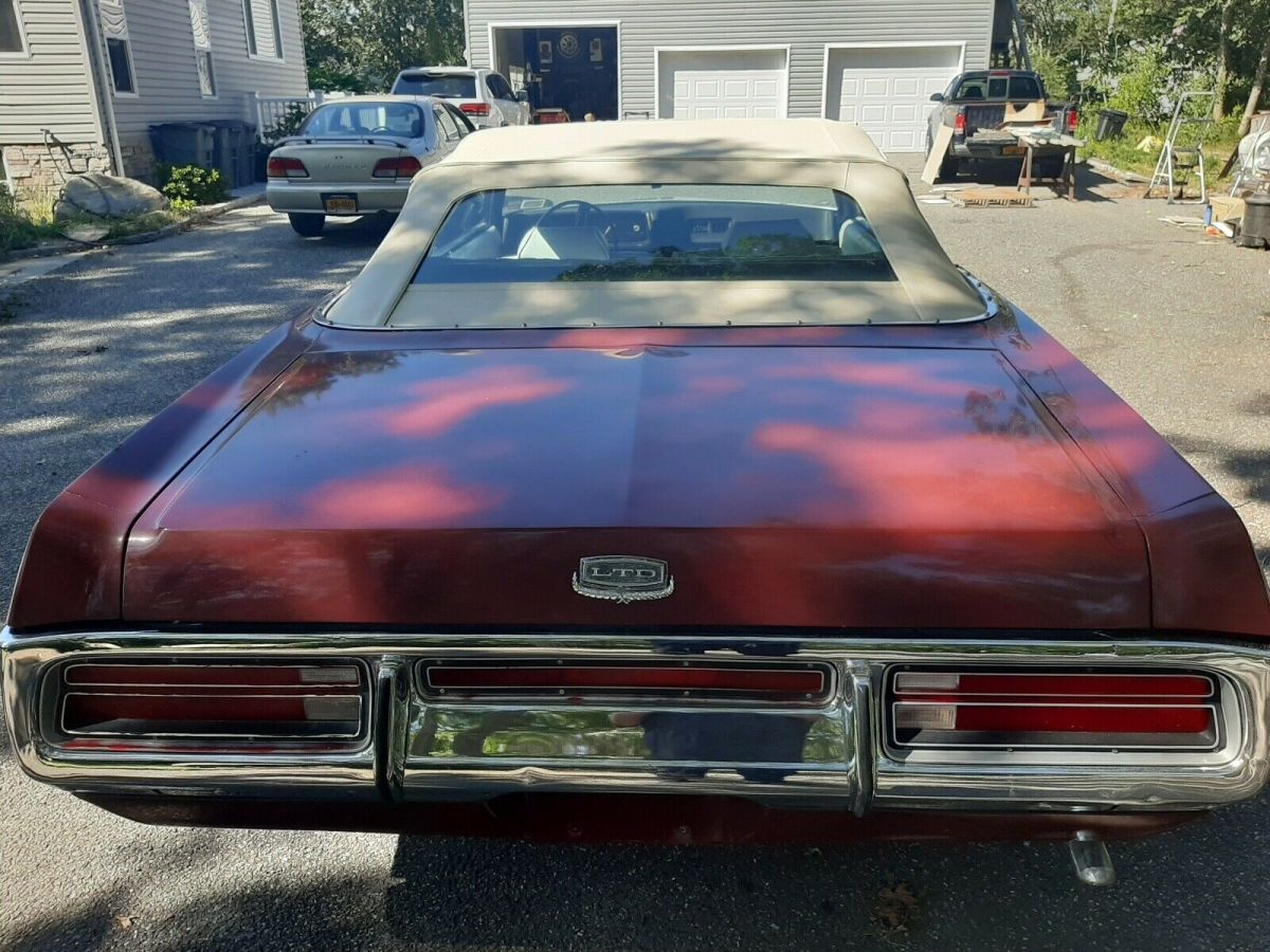 1972 Red Ford LTD Convertible