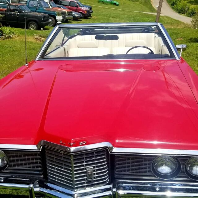 1972 Red Ford LTD Convertible