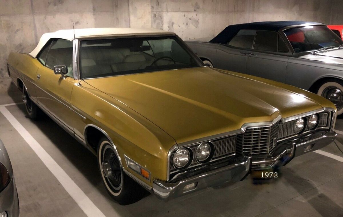 1972 Gold Ford LTD Convertible