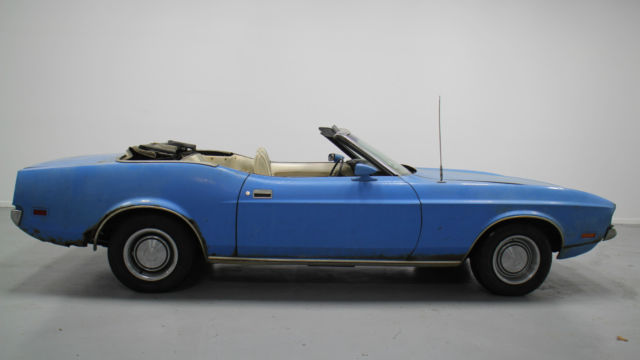 1972 Grabber Blue Ford Mustang Convertible