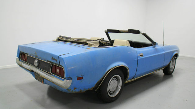 1972 Grabber Blue Ford Mustang Convertible