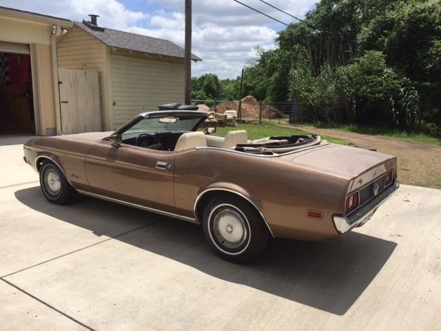 1972 Tan Gold Ford Mustang Convertible