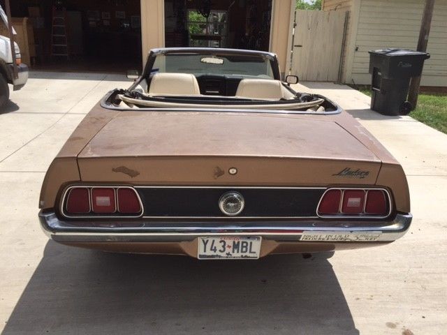 1972 Tan Gold Ford Mustang Convertible