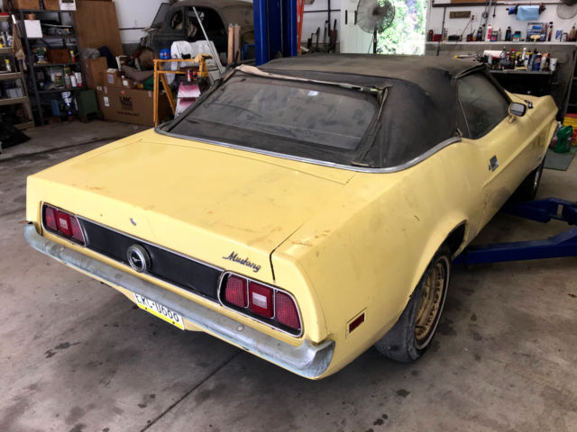 1972 Medium Bright Yellow Ford Mustang Convertible