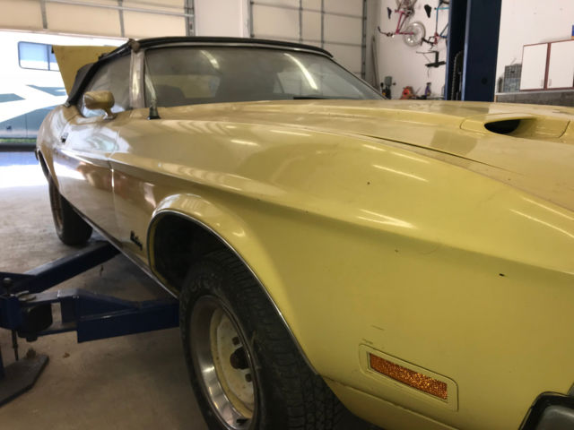 1972 Medium Bright Yellow Ford Mustang Convertible