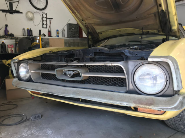 1972 Medium Bright Yellow Ford Mustang Convertible