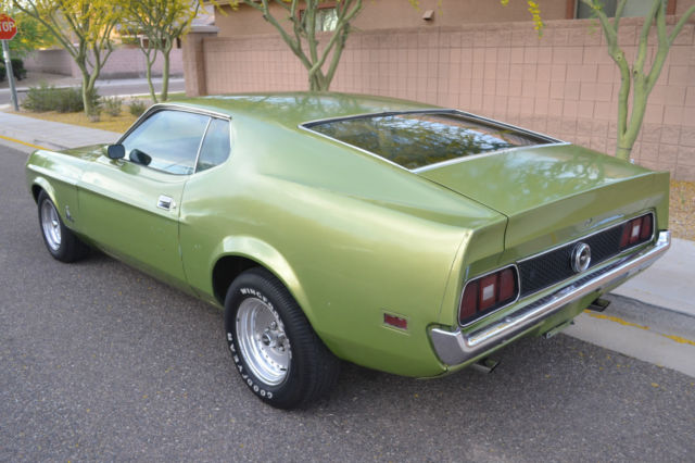 1972 Green Ford Mustang Fastback