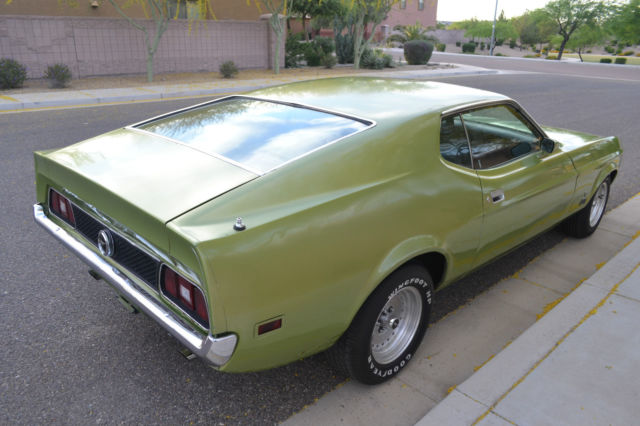 1972 Green Ford Mustang Fastback