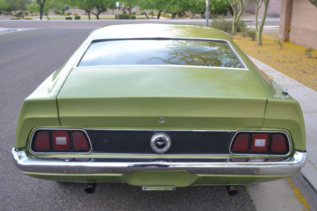 1972 Green Ford Mustang Fastback
