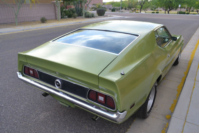 1972 Green Ford Mustang Fastback