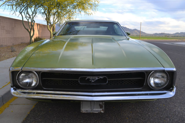 1972 Green Ford Mustang Fastback