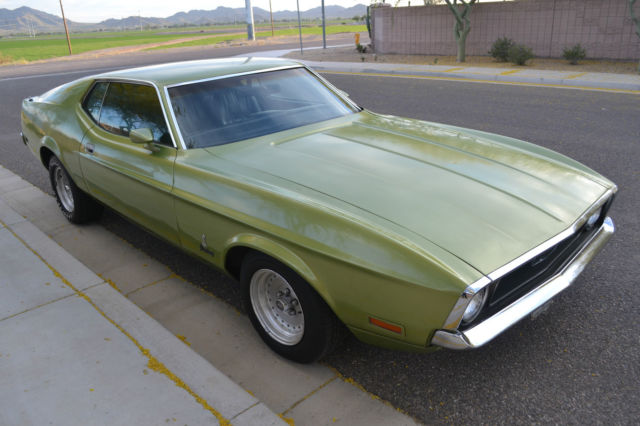 1972 Green Ford Mustang Fastback