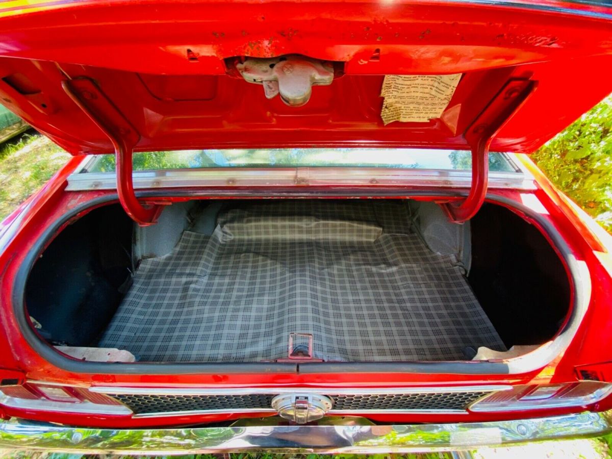 1972 Red Ford Mustang Fastback