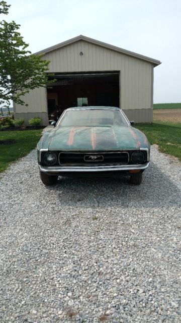 1972 Green Ford Mustang Coupe