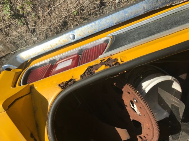 1972 Yellow Ford Mustang Fastback