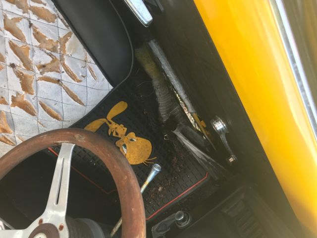 1972 Yellow Ford Mustang Fastback