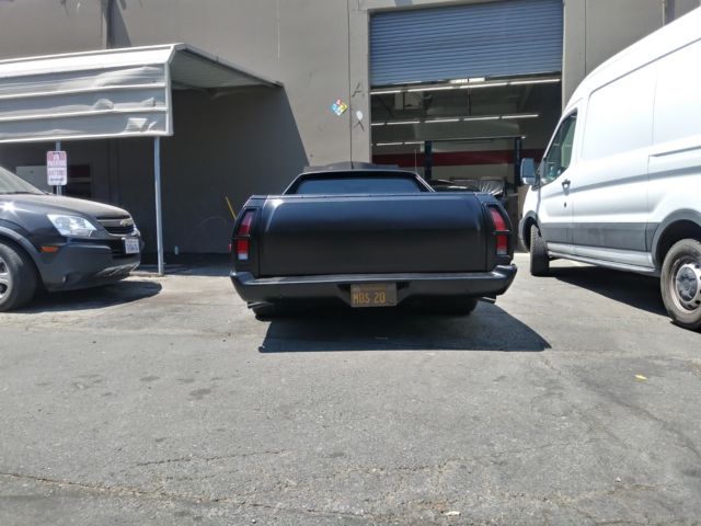 1972 Satin Hot rod Black Ford Ranchero Coupe