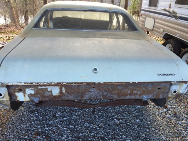 1972 White Ford Torino Sedan