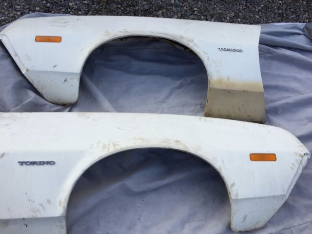 1972 White Ford Torino Sedan