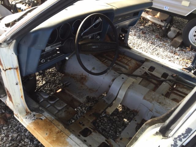 1972 White Ford Torino Sedan