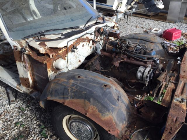 1972 White Ford Torino Sedan