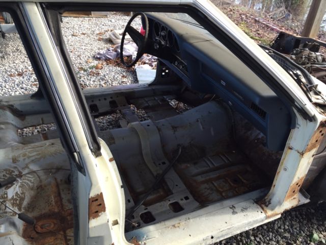 1972 White Ford Torino Sedan