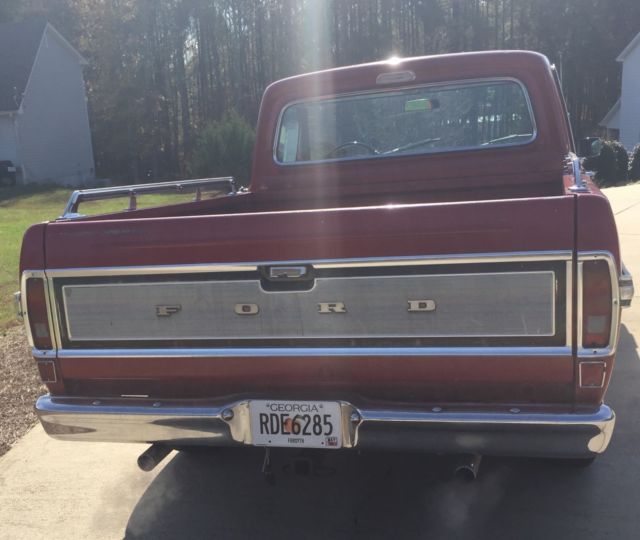 1972 Red Ford Other Pickups