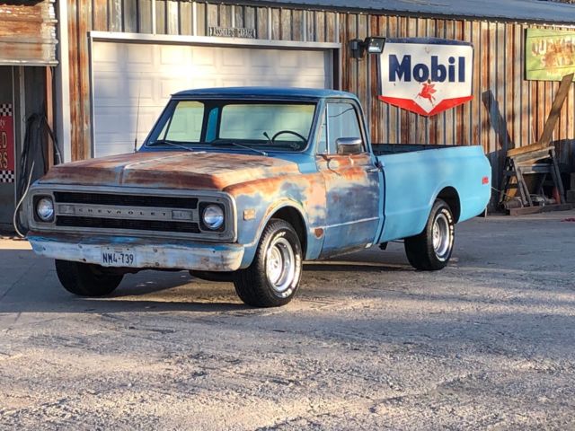 1972 Blue Chevrolet C-10 Pickup