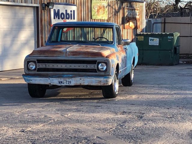 1972 Blue Chevrolet C-10 Pickup