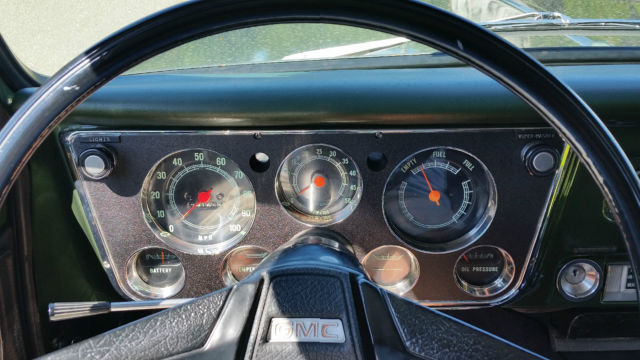 1972 Original Dark Olive Green Metallic Base/Clear Coat GMC Jimmy Convertible