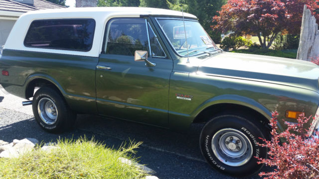 1972 Original Dark Olive Green Metallic Base/Clear Coat GMC Jimmy Convertible