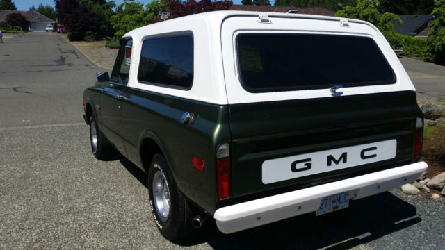 1972 Original Dark Olive Green Metallic Base/Clear Coat GMC Jimmy Convertible