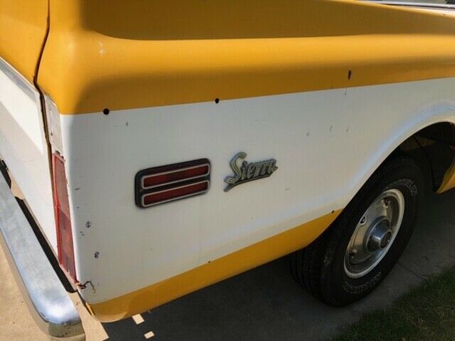 1972 yellow and white GMC C15 Standard Cab Pickup